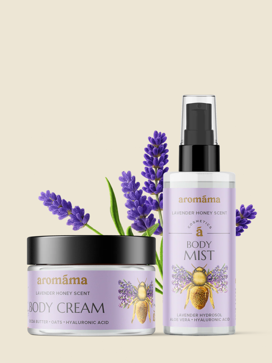 Lavender Honey Scented Body Cream + Moisturizing Body Mist (GIFT)