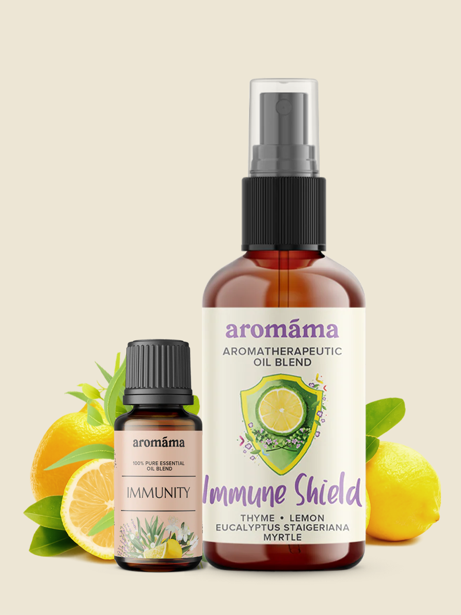 Immunity Essential Oil Blend + Immune Shield Oil Blend (GIFT)