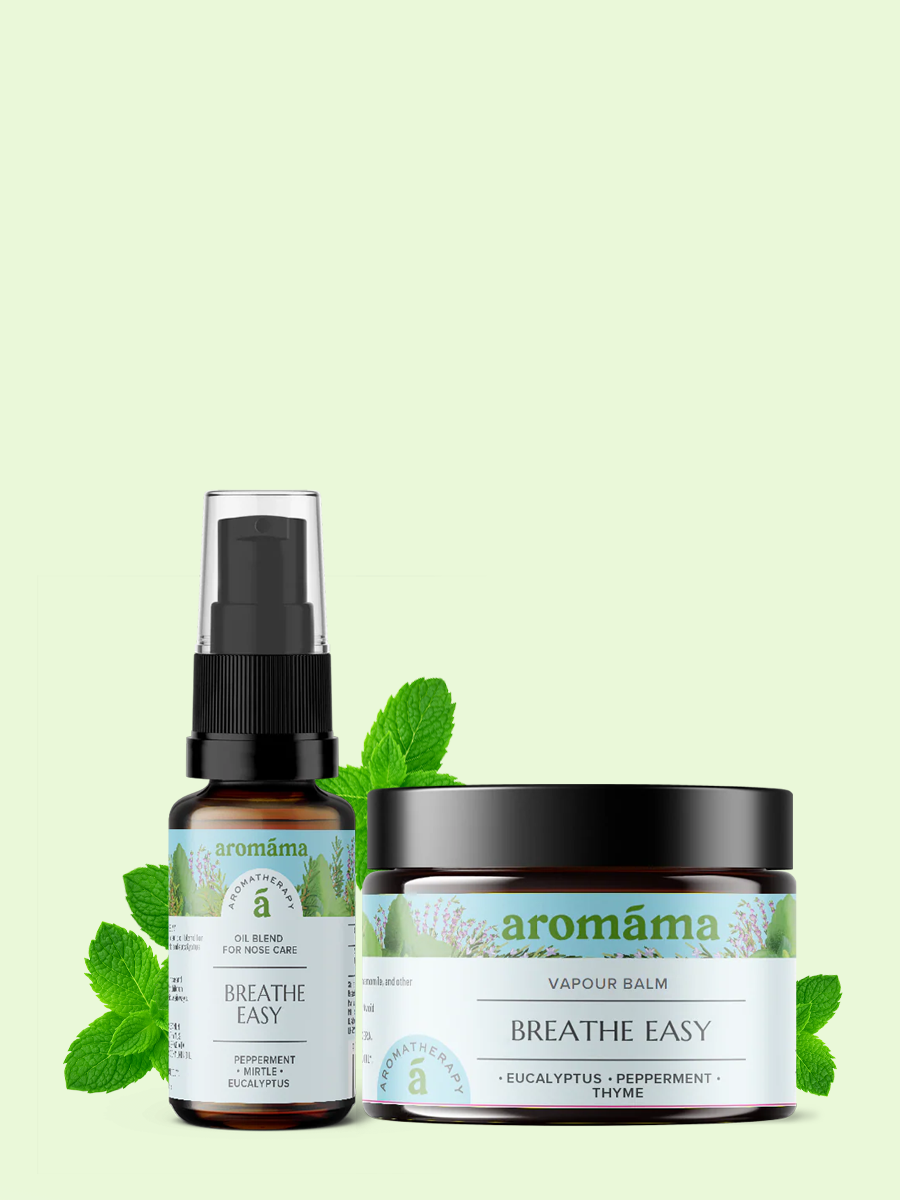 Breathe Easy Aromatherapy Balm + Breathe Easy Nose Care Oil Blend (GIFT)